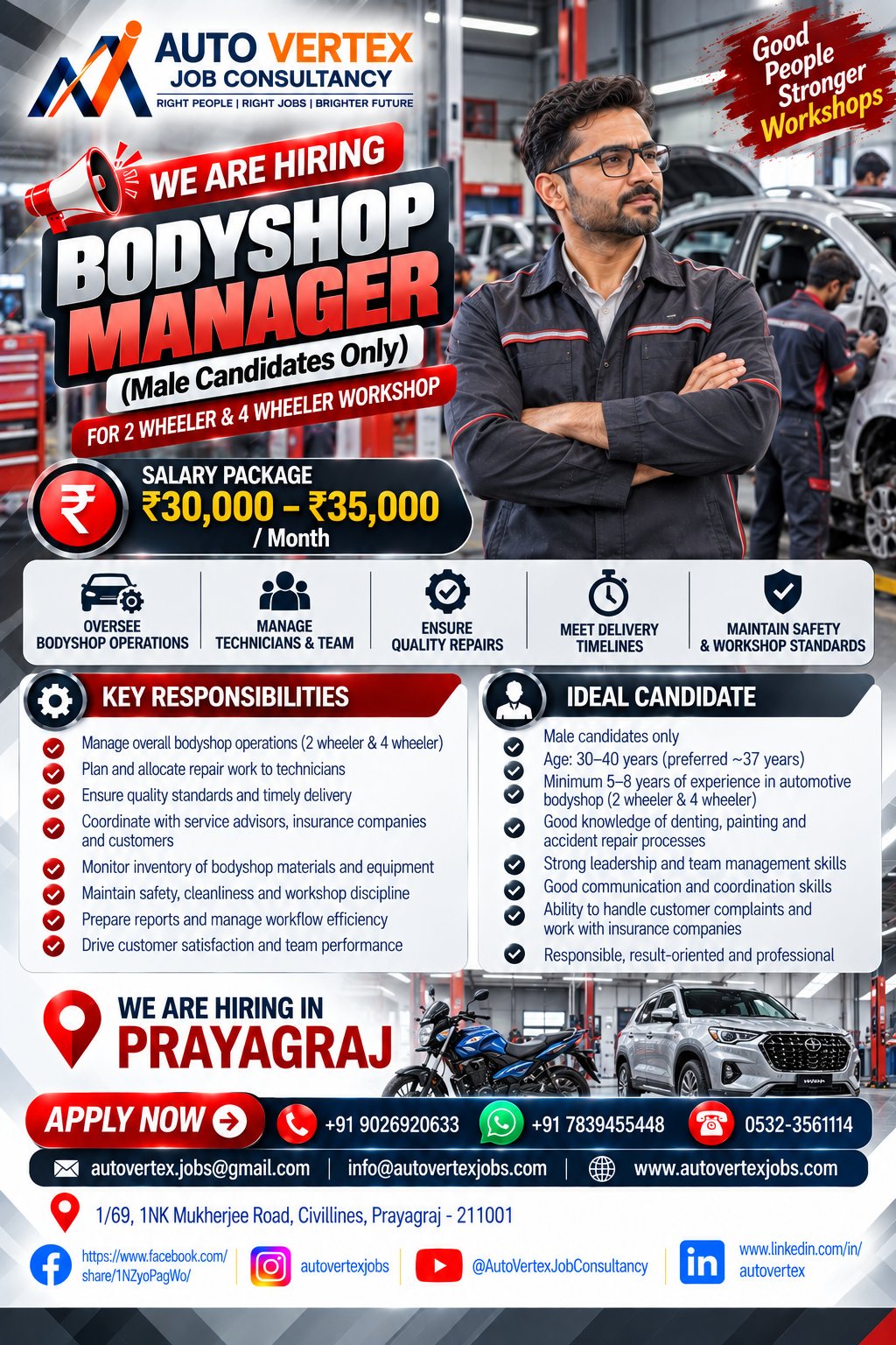 Workshop job opportunity
