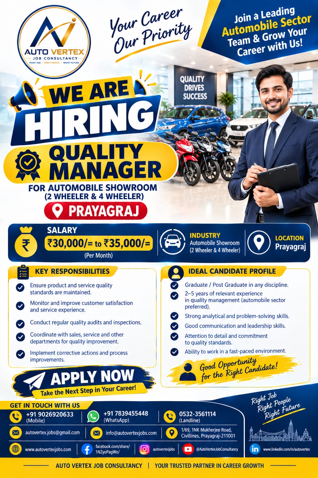 Automotive customer service opportunity